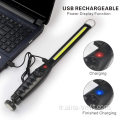 USB Rechargeable Magnetic Base COB LED WORK WORK